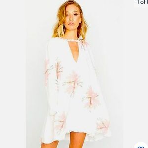 NWT The Laundry Room Hiptorian Tent Dress Mermaid Garden Floral